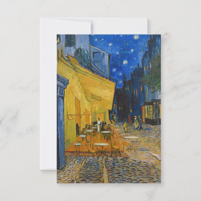 Vincent van Gogh - Cafe Terrace at Night Thank You Card (Front)