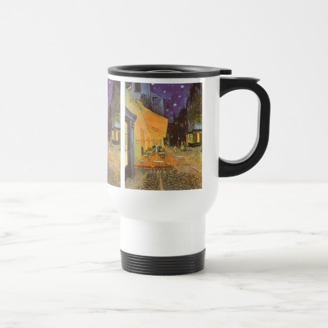 Vincent van Gogh - Cafe Terrace at Night Travel Mug (Right)