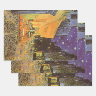 Vincent van Gogh - Cafe Terrace at Night Wrapping Paper Sheet