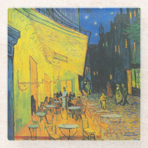Vincent Van Gogh Cafe Terrace Masterpiece Glass Coaster