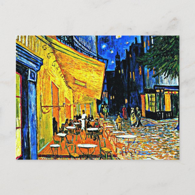 Vincent Van Gogh - Cafe Terrace Post Card (Front)