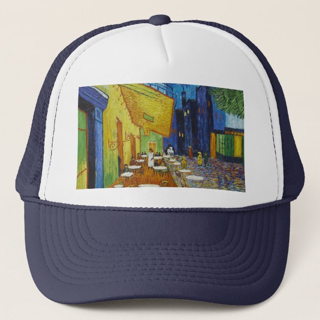 Vincent Van Gogh - Cafe Terrace Trucker Hat (Front)