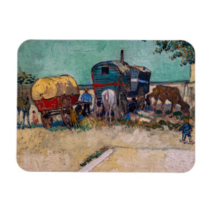 Vincent Van Gogh - Caravans, Gypsy Camp near Arles Magnet