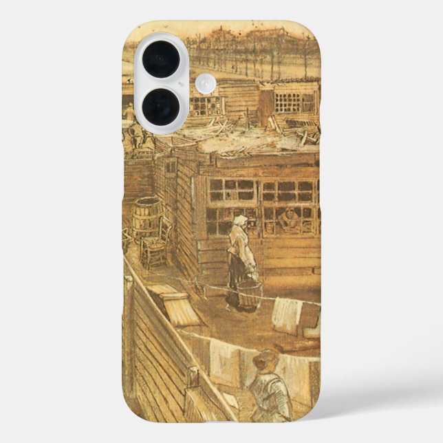 Vincent van Gogh - Carpenter's Yard and Laundry Case-Mate iPhone Case (Back)