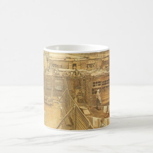 Vincent van Gogh - Carpenter's Yard and Laundry Coffee Mug (Center)