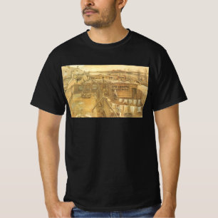 Vincent van Gogh - Carpenter's Yard and Laundry T-Shirt