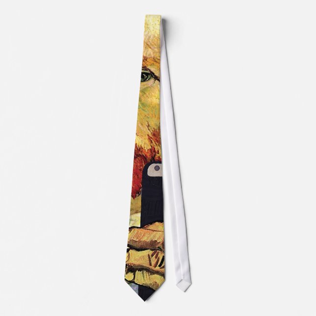 Vincent Van Gogh Cellphone Selfie Self Portrait Tie (Front)