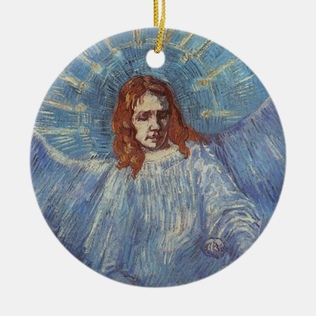 Vincent van Gogh Ceramic Tree Decoration (Front)