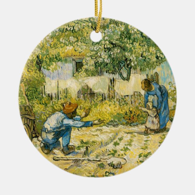 Vincent van Gogh Ceramic Tree Decoration (Front)
