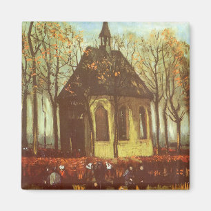 Vincent van Gogh - Chapel at Nuenen, Churchgoers Magnet