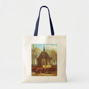 Vincent van Gogh - Chapel at Nuenen, Churchgoers Tote Bag