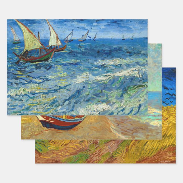 Vincent van Gogh Collection, Decoupage Wrapping Paper Sheet (Set)
