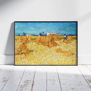 Vincent Van Gogh, Corn Harvest in Provence Poster