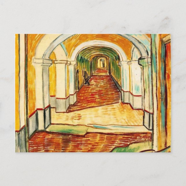 vincent van gogh - corridor in the asylum postcard (Front)
