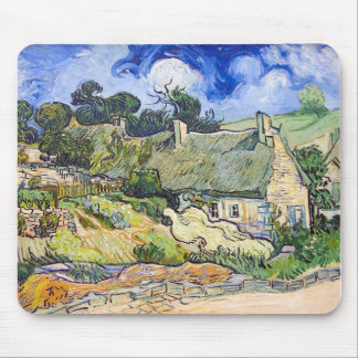 Vincent Van Gogh - Cottages with Thatched Roofs Mouse Mat