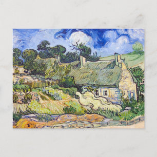 Vincent Van Gogh - Cottages with Thatched Roofs Postcard