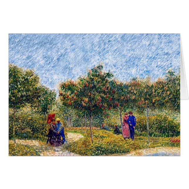 Vincent Van Gogh - Courting Couples In The Park (Front Horizontal)