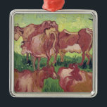 Vincent van Gogh | Cows, 1890 Metal Tree Decoration<br><div class="desc">Cows,  1890 | by Vincent van Gogh | Art Location: Musee des Beaux-Arts,  Lille,  France | Dutch Artist | Image Collection Number: XIL16773</div>