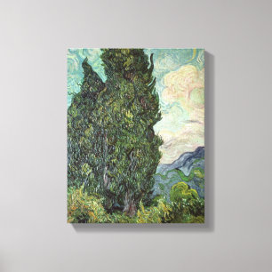 Vincent van Gogh Cypresses, 1889 Canvas Print