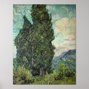 Vincent van Gogh   Cypresses, 1889 Poster