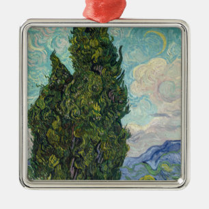 Vincent van Gogh - Cypresses Metal Tree Decoration