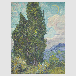 Vincent van Gogh - Cypresses Tissue Paper