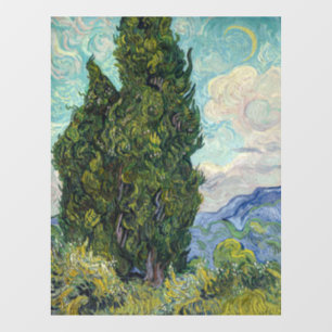 Vincent van Gogh - Cypresses Window Cling
