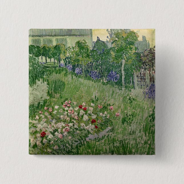 Vincent van Gogh | Daubigny's garden, 1890 15 Cm Square Badge (Front)