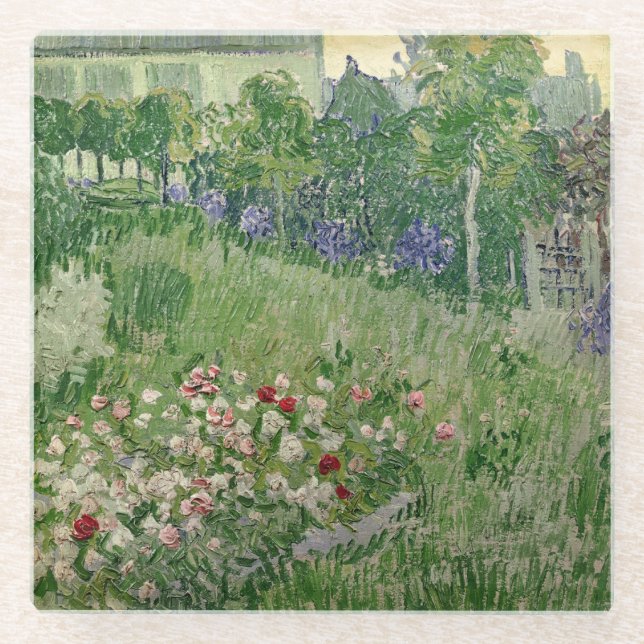 Vincent van Gogh | Daubigny's garden, 1890 Glass Coaster (Front)
