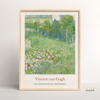 Vincent van Gogh Daubigny's Garden Art Print Retro