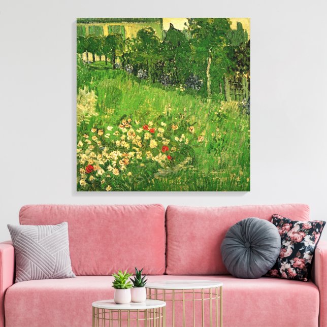 Vincent van Gogh - Daubigny's Garden Canvas Print (Insitu(LivingRoom))