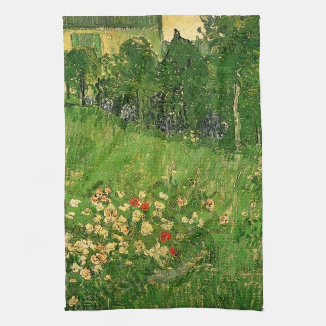 Vincent van Gogh - Daubigny's Garden Tea Towel (Vertical)