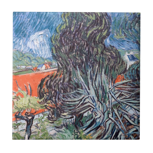 Vincent van Gogh - Doctor Gachet's Garden Tile (Front)