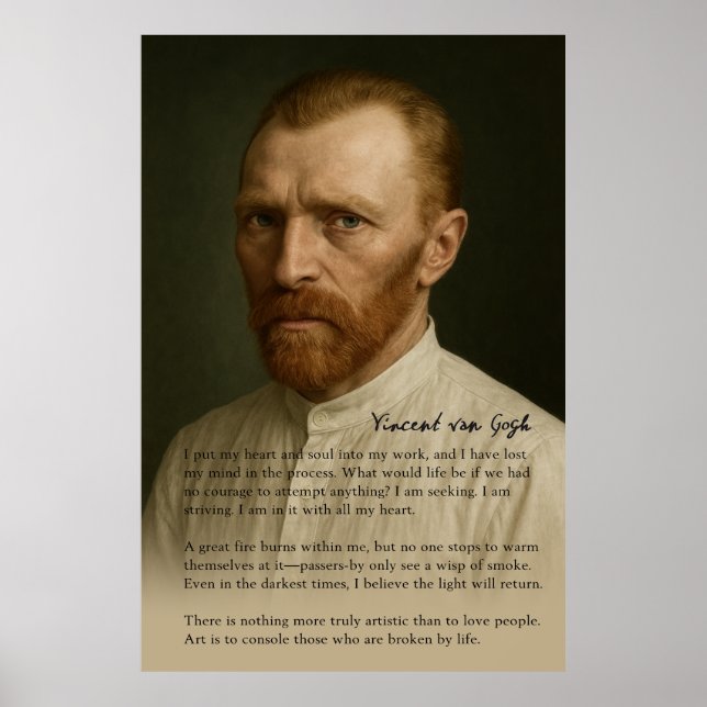 Vincent van Gogh – Emotional Tribute Poster (Front)