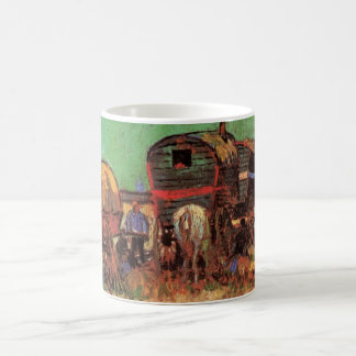 Vincent van Gogh - Encampment of Gypsies Caravans Coffee Mug