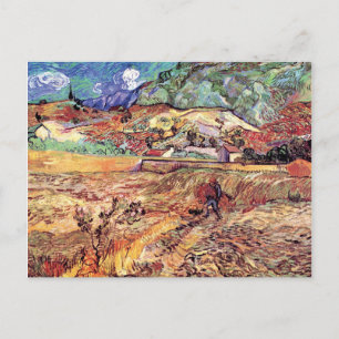 Vincent Van Gogh - Enclosed Wheat Field Fine Art Postcard