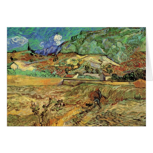 Vincent van Gogh - Enclosed Wheat Field w Peasant (Front Horizontal)