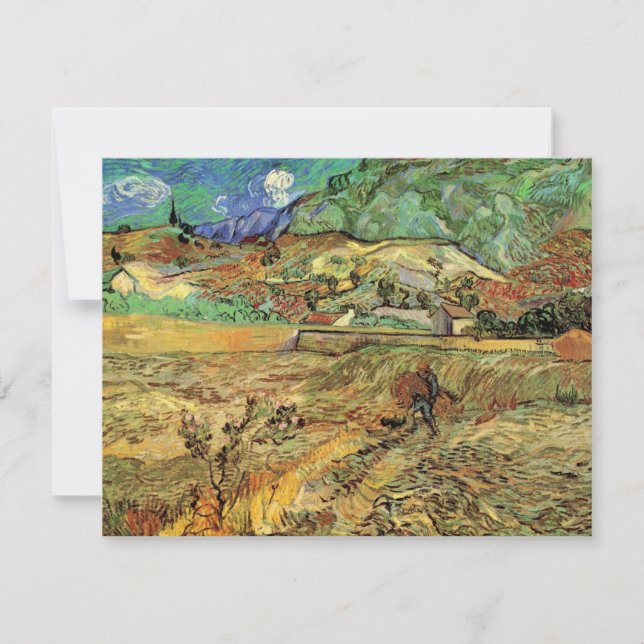 Vincent van Gogh - Enclosed Wheat Field w Peasant (Front)