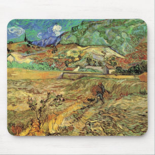 Vincent van Gogh - Enclosed Wheat Field w Peasant Mouse Mat