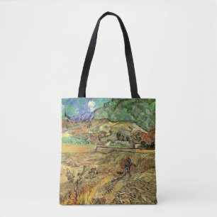 Vincent van Gogh - Enclosed Wheat Field w Peasant Tote Bag