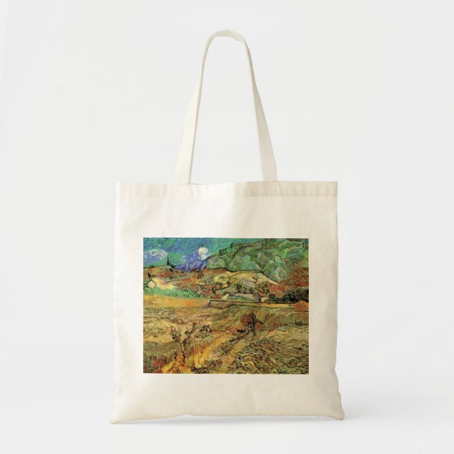 Vincent van Gogh - Enclosed Wheat Field w Peasant Tote Bag (Front)