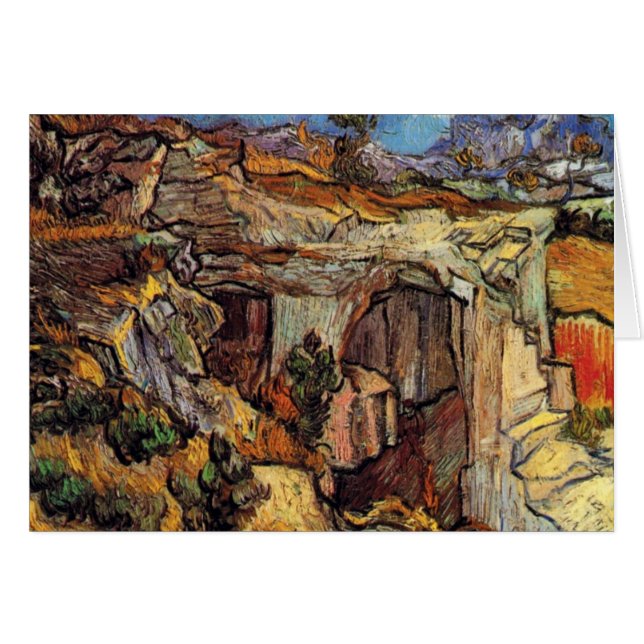 Vincent Van Gogh - Entrance To A Quarry Fine Art (Front Horizontal)