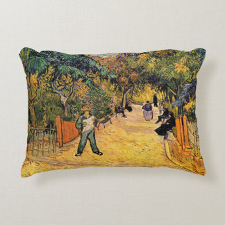 Vincent van Gogh - Entrance to Public Park, Arles Decorative Cushion