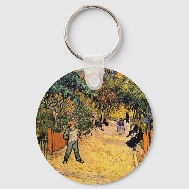Vincent van Gogh - Entrance to Public Park, Arles Key Ring (Front)