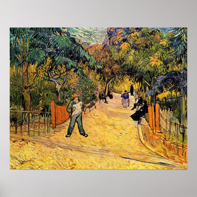 Vincent van Gogh - Entrance to Public Park, Arles Poster (Front)