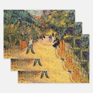 Vincent van Gogh - Entrance to Public Park, Arles Wrapping Paper Sheet