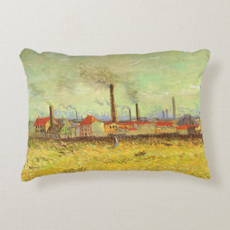 Vincent van Gogh - Factories at Asnieres Decorative Cushion