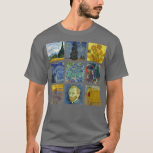 Vincent van Gogh  Famous Paintings Starry Night Su T-Shirt