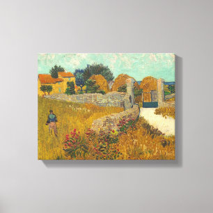 Vincent van Gogh Farmhouse in Provence, 1888 Canvas Print