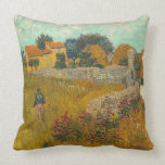 Vincent van Gogh | Farmhouse in Provence, 1888 Cushion<br><div class="desc">Farmhouse in Provence,  1888 (oil on canvas)| by  Vincent van Gogh | Art Location: National Gallery of Art Washington DC| Dutch Artist | Image Collection Number: XOS746459</div>